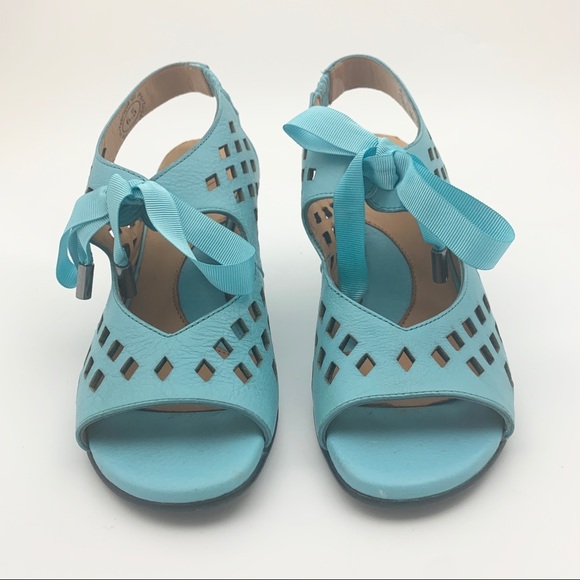 John Fluevog Turquoise Heels - Picture 2 of 14